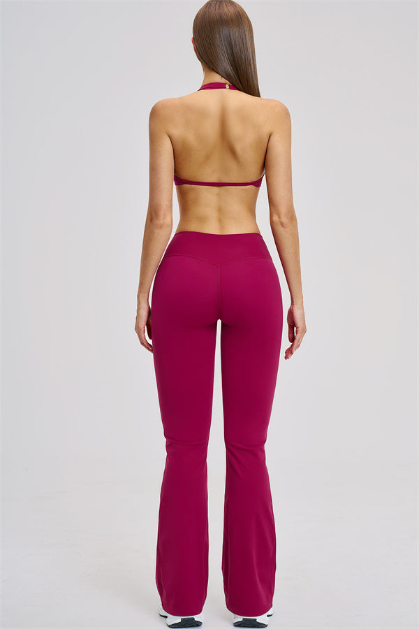 The Zestful Sports Bra Flared Leggings 2-Piece Set