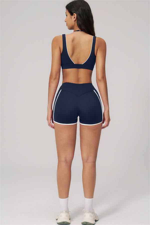 The Clarity Contour Line Sports Bra Shorts 2-Piece Set