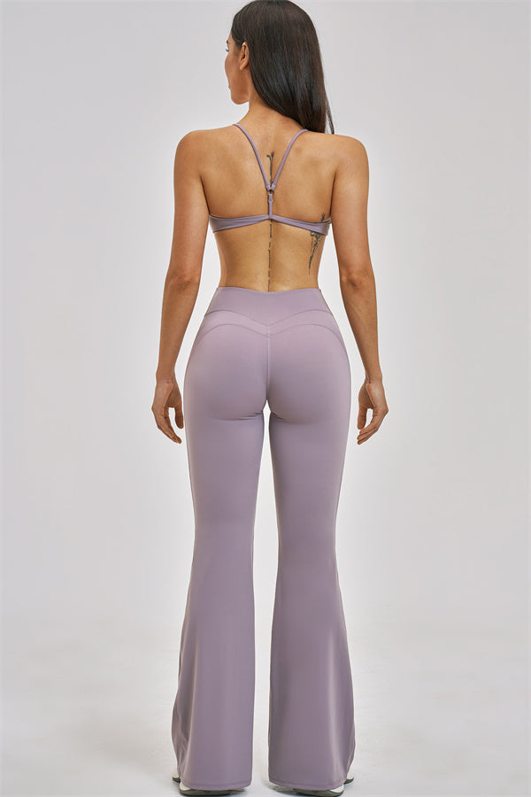 The Zenith Sports Bra Flared Leggings 2-Piece Set