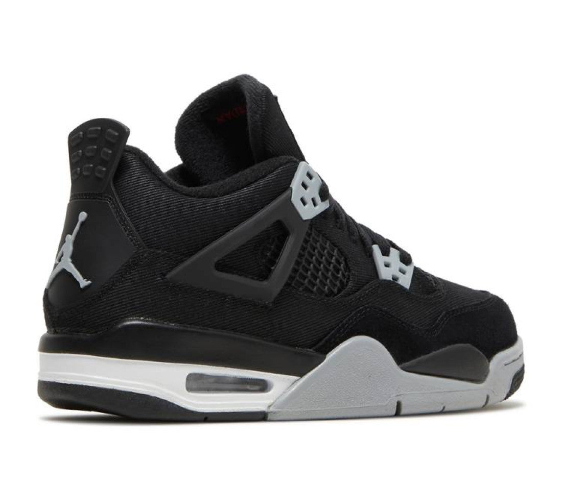 Air Jordan 4 Retro Black Canvas (GS)