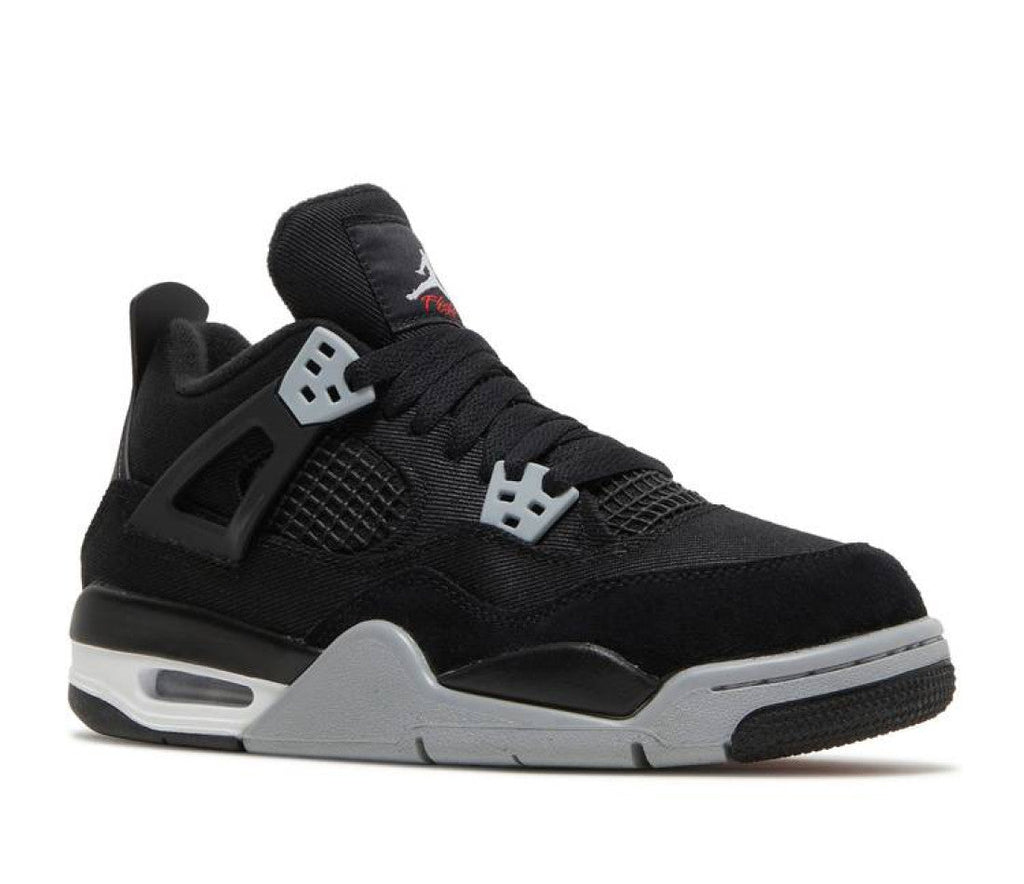 Air Jordan 4 Retro Black Canvas (GS)