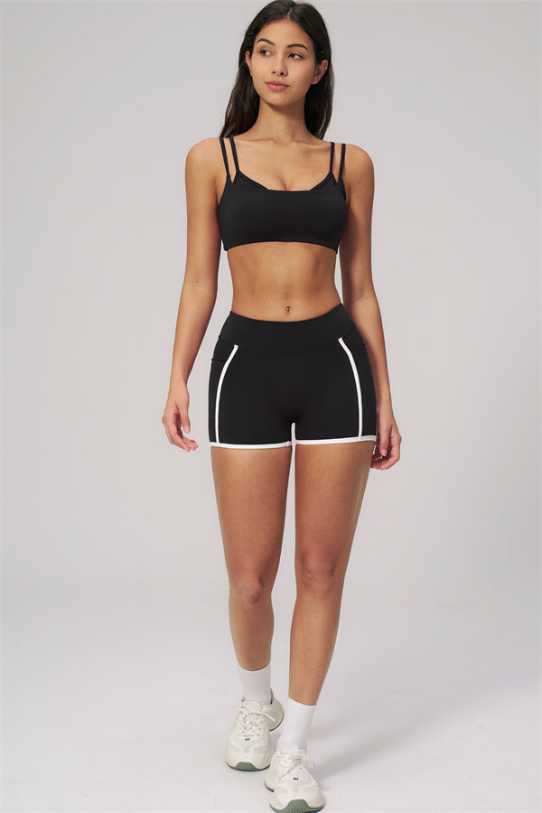 The Clarity Dual Strap Sports Bra Shorts 2-Piece Set