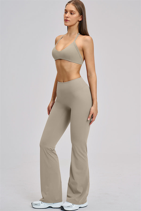 The Zestful Sports Bra Flared Leggings 2-Piece Set