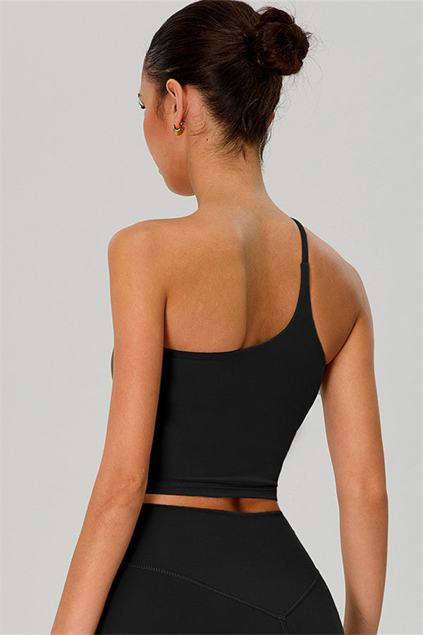 The Jewel One-Shoulder Crop Top Shorts 2-Piece Set